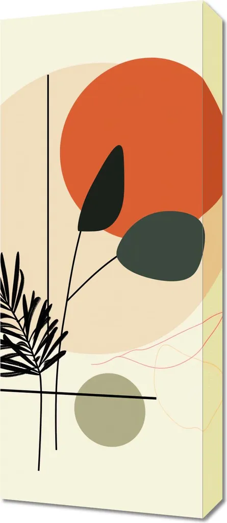 Quadro Su Tela 30x70 cm Paesaggio Oasi - Stampa Moderna per Pareti