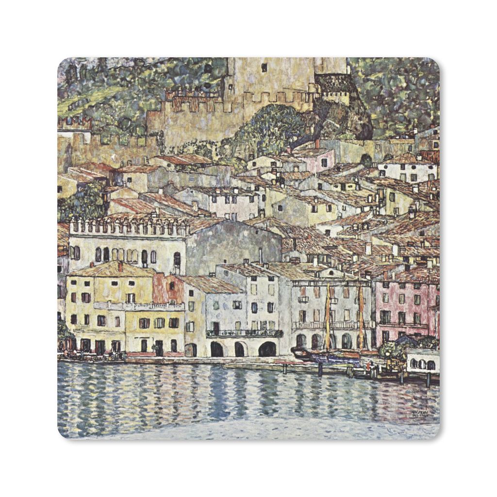 MuchoWow Mauspad Mousepad Landschaft - Gustav Klimt 30x30 cm - Mousepads - Maus Mat - Pad - Mausunterlage - Gaming