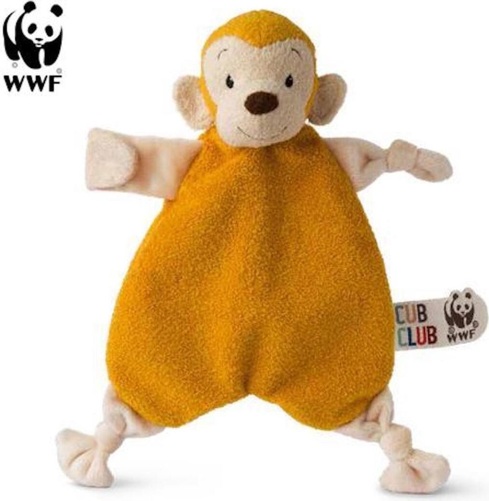 Cub Club - Schmusetuch Mago das Äffchen (gelb, 30cm) für Kleinkinder Affe Schnuffeltuch