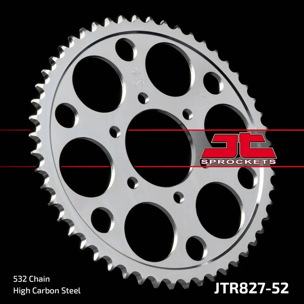 Couronne Kettenrad 52Z 532 SI en Acier Renforcé pour Moto de Course