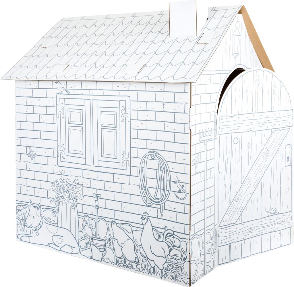 Maison de jeu "Maisonnette" en carton de bricolage Image du produit 