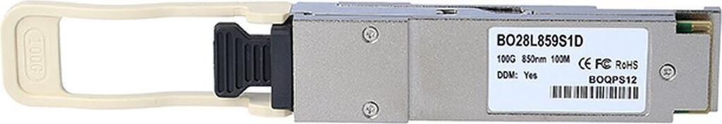 BlueOptics Cisco 100GQSFP-SR4-4 kompatibler QSFP28 BO28L859S1D, Faseroptik, 100000 Mbit/s, QSFP28, MTP/MPO, 850 nm, 100GBASE