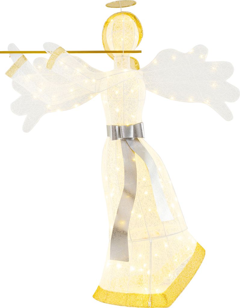 COSTWAY Weihnachtsengel beleuchtet groß, Weihnachtsdeko mit Produktbild 