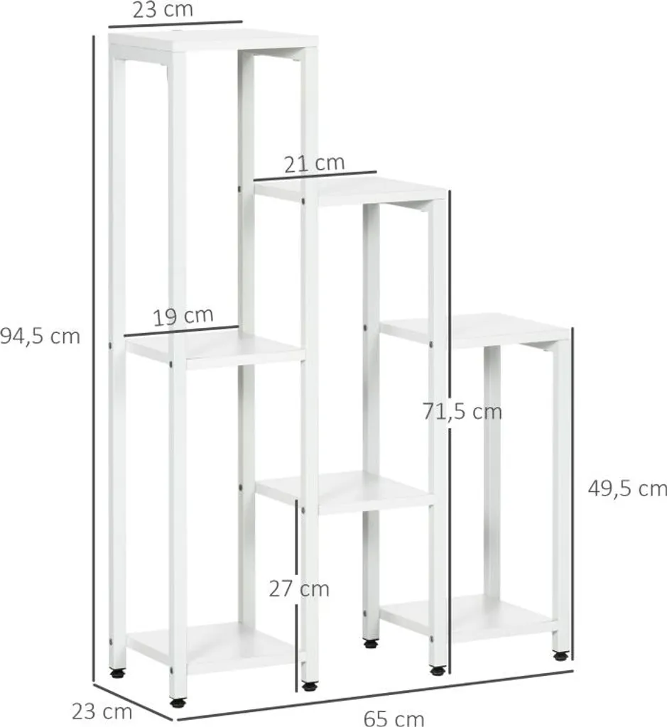 Support à Fleurs Intérieur et Extérieur Blanc pour Jardin Vertical 7