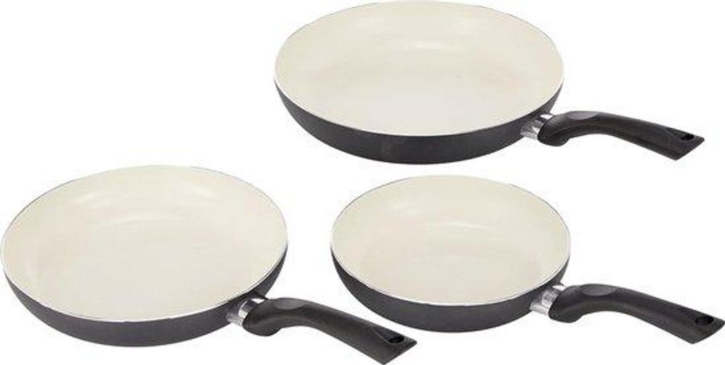 Aluminium-Pfannenset mit Antihaftbeschichtung - 20, 24 und 28 cm