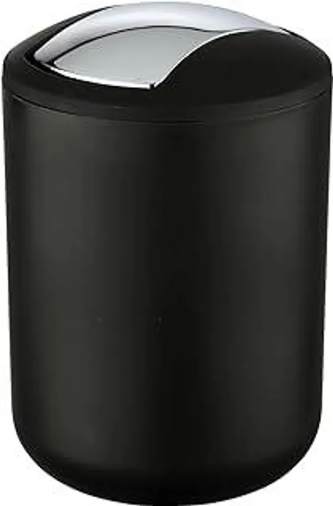 Secchio Cosmetici Brasil S Nero - Cestino Design Bagno 2 Litri Wenko