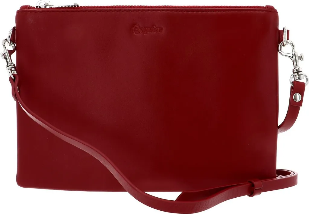 Sacoche pochette rouge Esquire Silk petit format pour vos sorties