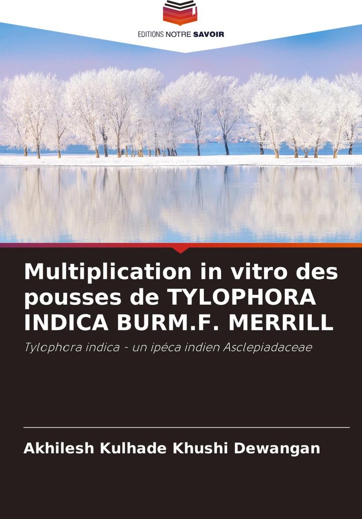 Multiplication in vitro des pousses de TYLOPHORA INDICA BURM.F. MERRILL