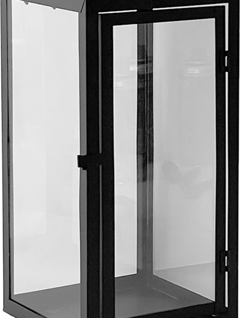 XXL Garten - Laterne Windlicht Schwarz Metall 54cm Produktbild 5