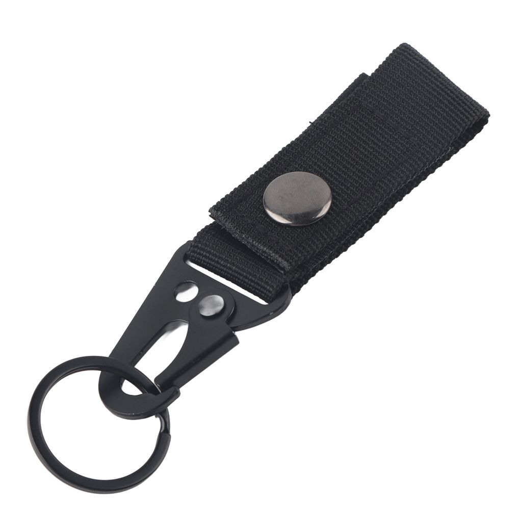 Schnalle -Gurtclip, schwarzer Hochstärke -Profi einfach zu installieren Keychain Carabiner für Outdoor -Sportarten