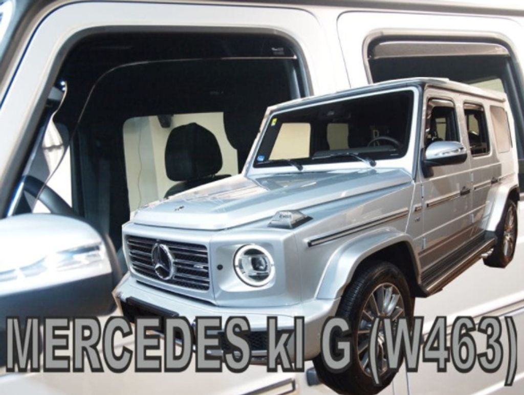 J&J AUTOMOTIVE | Windabweiser Passend Für Mercedes G Class 3 W463 5D ab 2018 4tlg, Heko Regenabweiser, Schwarz, Getönt, Aerodynamisch, Einfache M...
