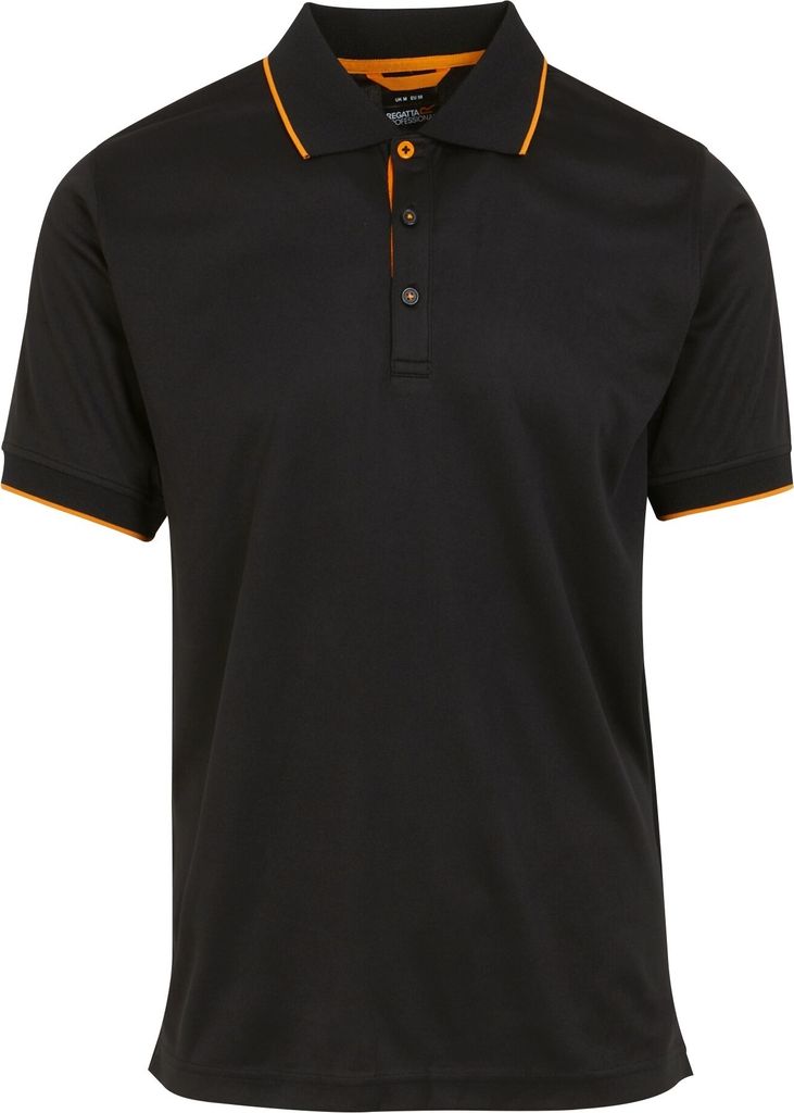 Regatta Professional - Poloshirt für Herren kurzärmlig RG10810 (M) (Schwarz/Orangenpop)