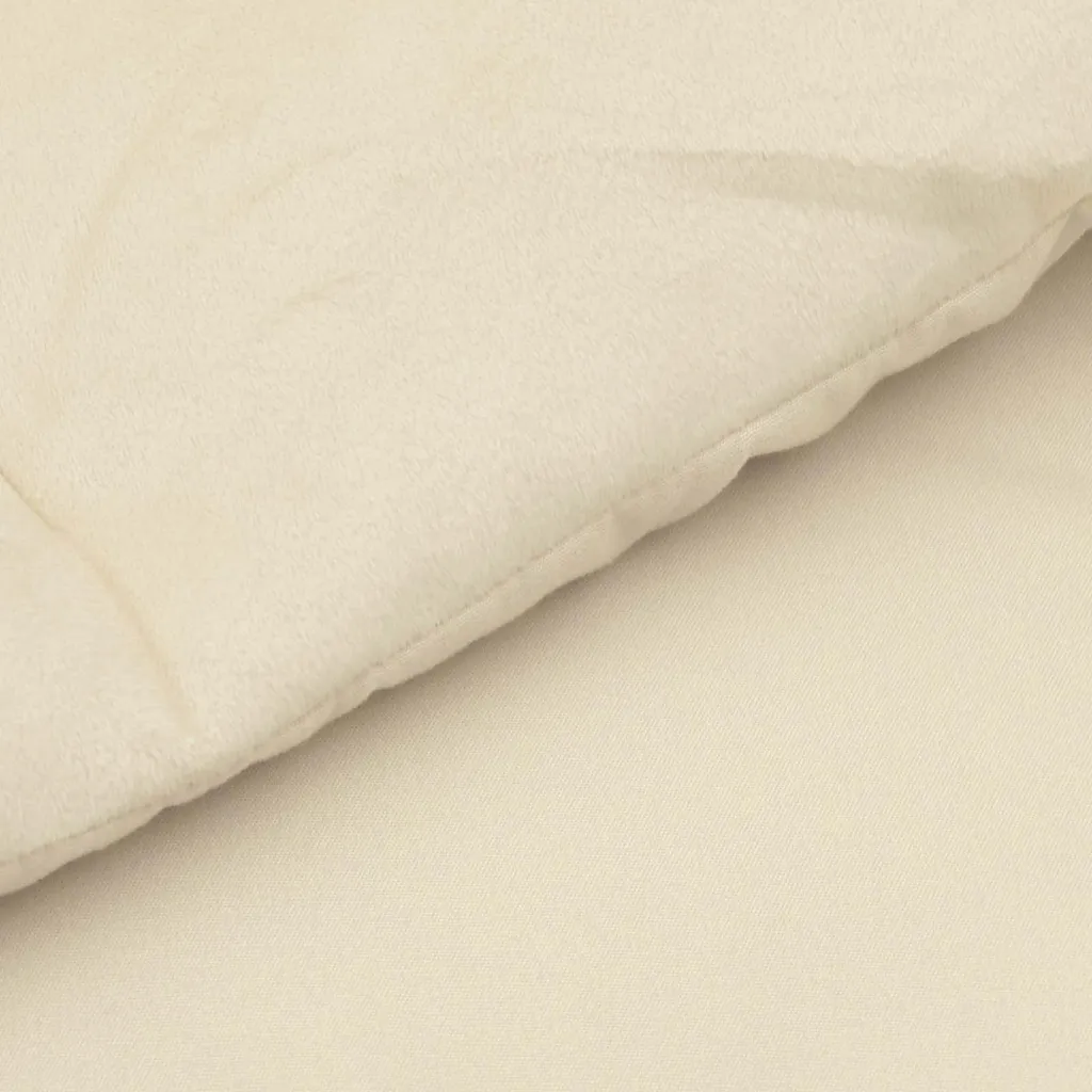 Prezzo Basso Piumino vidaXL 4 Stagioni 200x200 Crema Microfibra - 5
