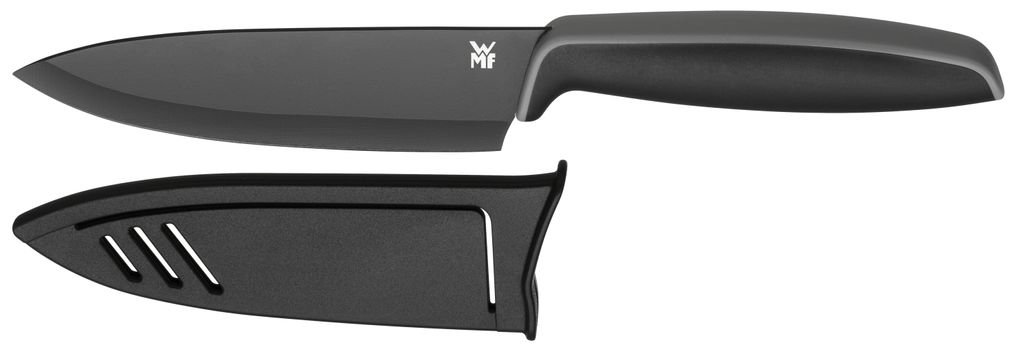 WMF Impulse Thermoskanne 1l & Touch Messerset 2-teilig – Isolierkanne & Scharfe Messer, Schwarz