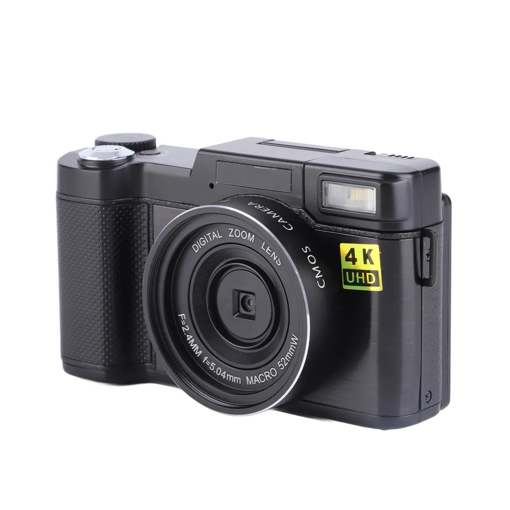 Caméra vlogging 4K 48MP avec stabilisation et écran IPS 3,2 pouces