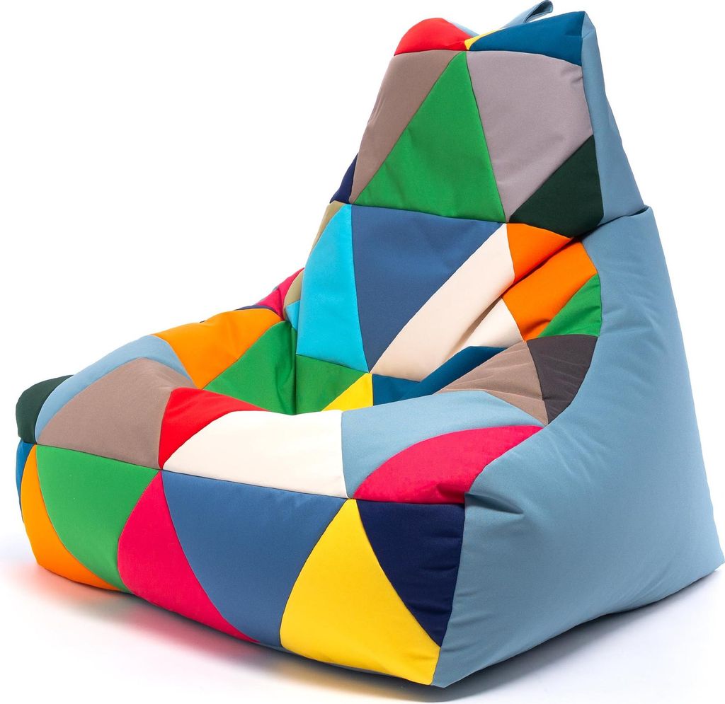 Ecopuf - Sitzsack Bean Bag Outdoor - 100 x 80 x 85 cm Größe M - Keiko Mix/M6