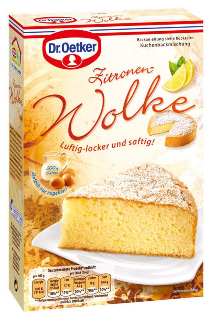 Dr Oetker cytrynowa chmurka mieszanka do ciasta Zdjęcie produktu 