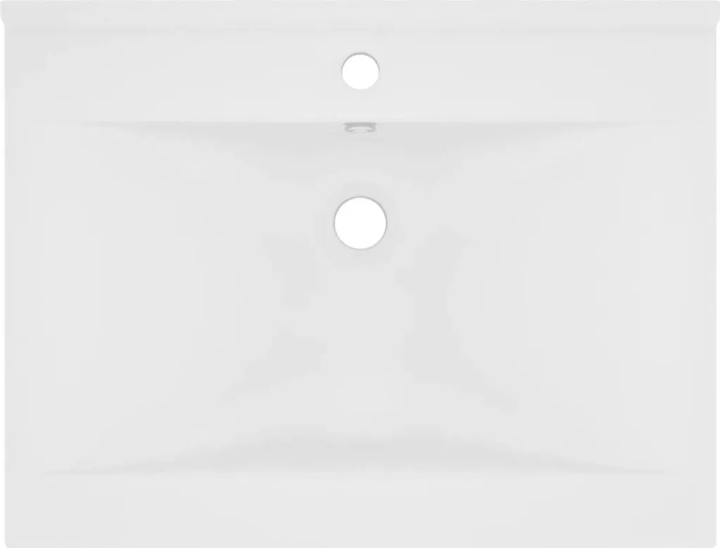 Vasque à poser en céramique blanc mat 60 cm vidaXL pour salle de bain