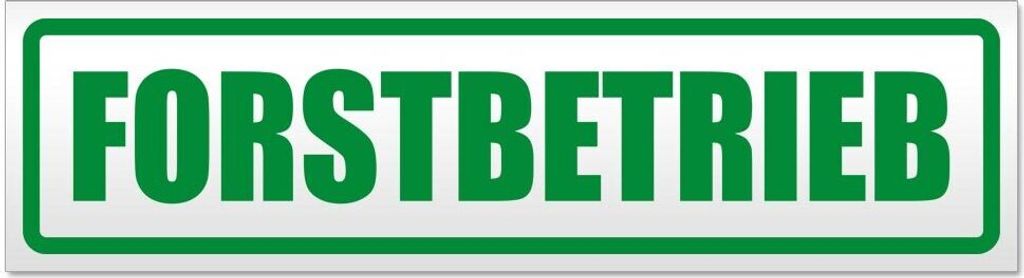 Kiwistar - Autoaufkleber - Grün - 45 x 12 cm - Forstbetrieb - Hinweis Aufkleber Sticker für Auto, Kfz, Fahrrad, PKW, LKW