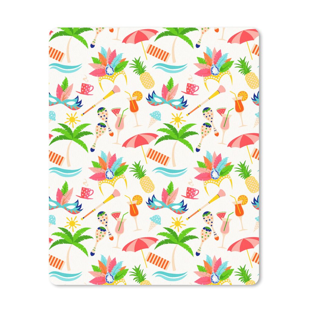 MuchoWow Mauspad Mousepad Muster - Brasilien - Karneval 30x40 cm - Mousepads - Maus Mat - Pad - Mausunterlage - Mausmatten