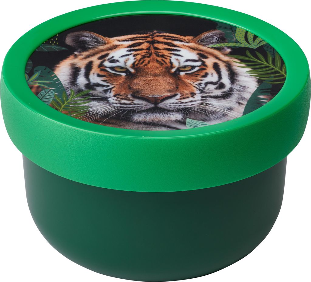 Mepal - Obstbox Campus - Snackbox für Kinder - Spülmaschinen- und mikrowellenfest - BPA-frei - 300 ml - Wild tiger