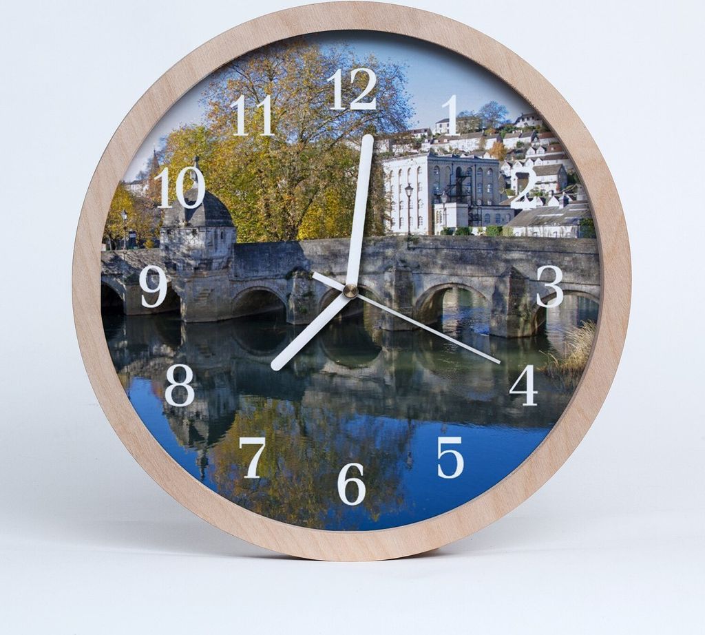 Holzuhr 20fi cm wanduhr - Bridge-Architektur