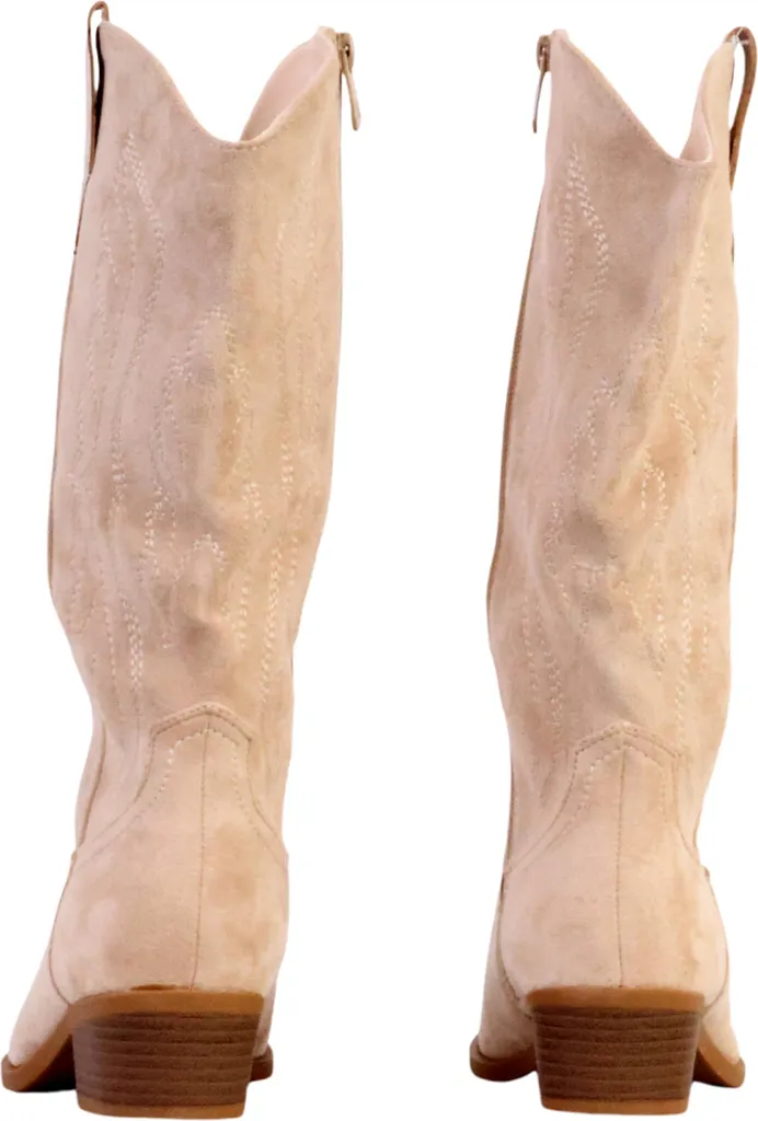 Bottes à talon mollet large avec fermeture stretch ajustable - 4