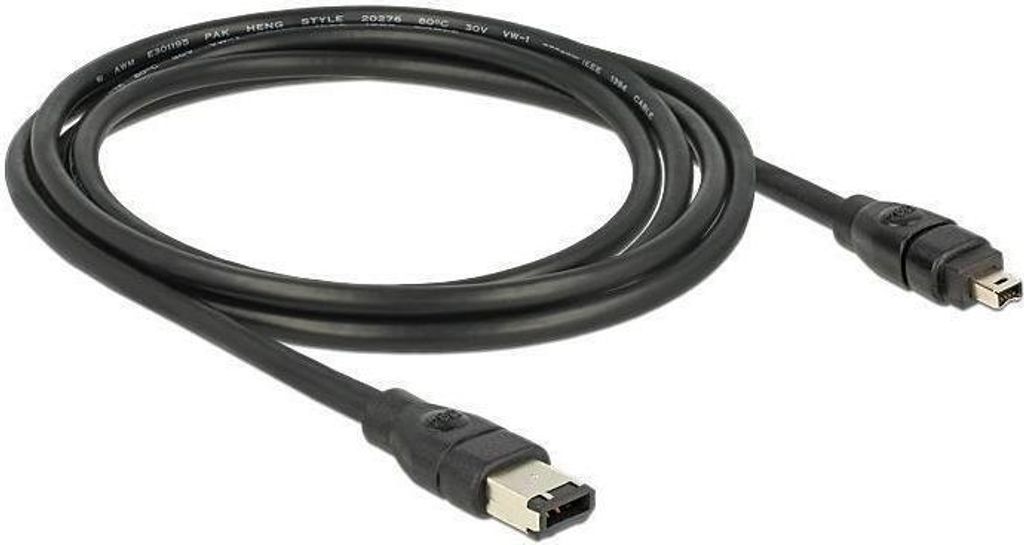 DELOCK FireWire-Kabel FW400 4Pin -> FW400 6Pin St/St 2.00m retail