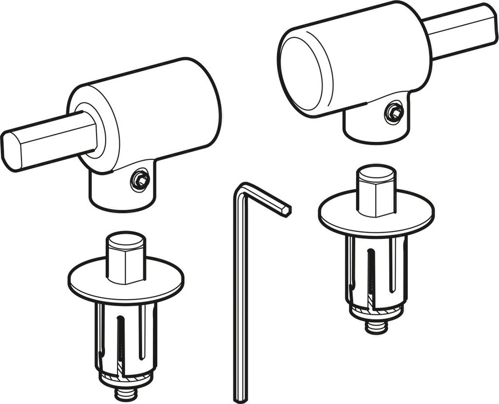 Geberit Scharniere passend zu Flow WC-Sitz 575950 598054000 Produktbild 