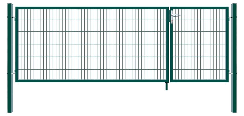 HOME DELUXE - Doppelflügel Gartentor ADITUS - Grün, 160 x Produktbild 
