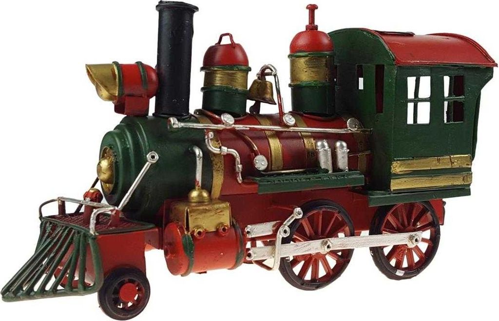 Blechmodell Eisenbahn Lok Zug Lokomotive Metall Antik-Stil Eisen