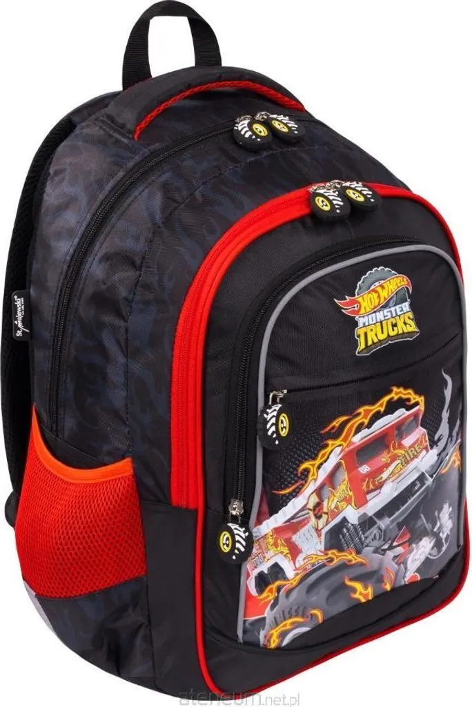 Sac à dos scolaire Hot Wheels pour garçons - Cartable bleu 38cm robuste