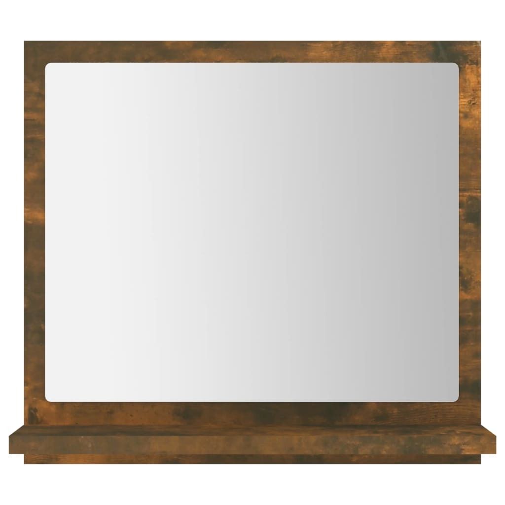 Möbel Badspiegel Modernes Design - Wandspiegel/Hängeschrank - Räuchereiche 40x10,5x37 cm Holzwerkstoff Top3431877