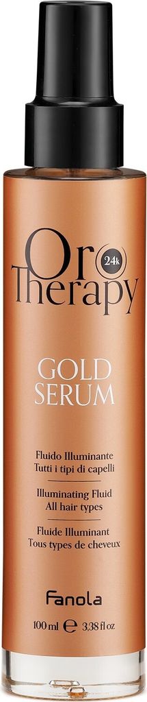 A product shot of a bottle of hair serum.