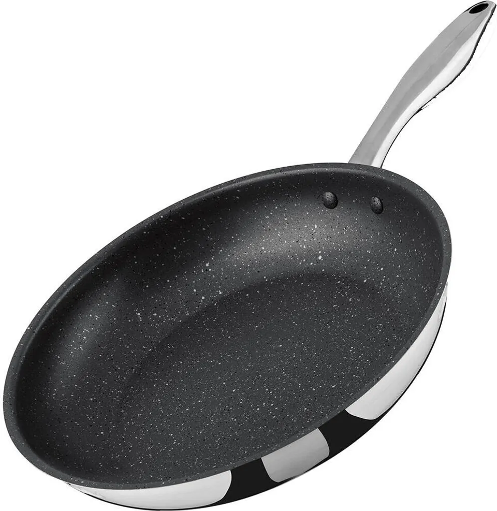 Poêle à frire inox 28cm antiadhésive SOTE LAMART tout feu induction