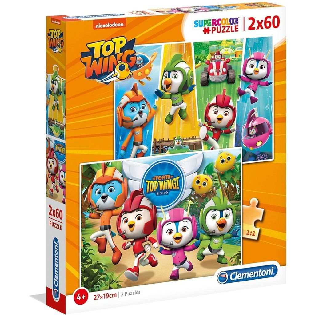 Clementoni 2X60Pcs.Puzzle Top Wing 21610 X6