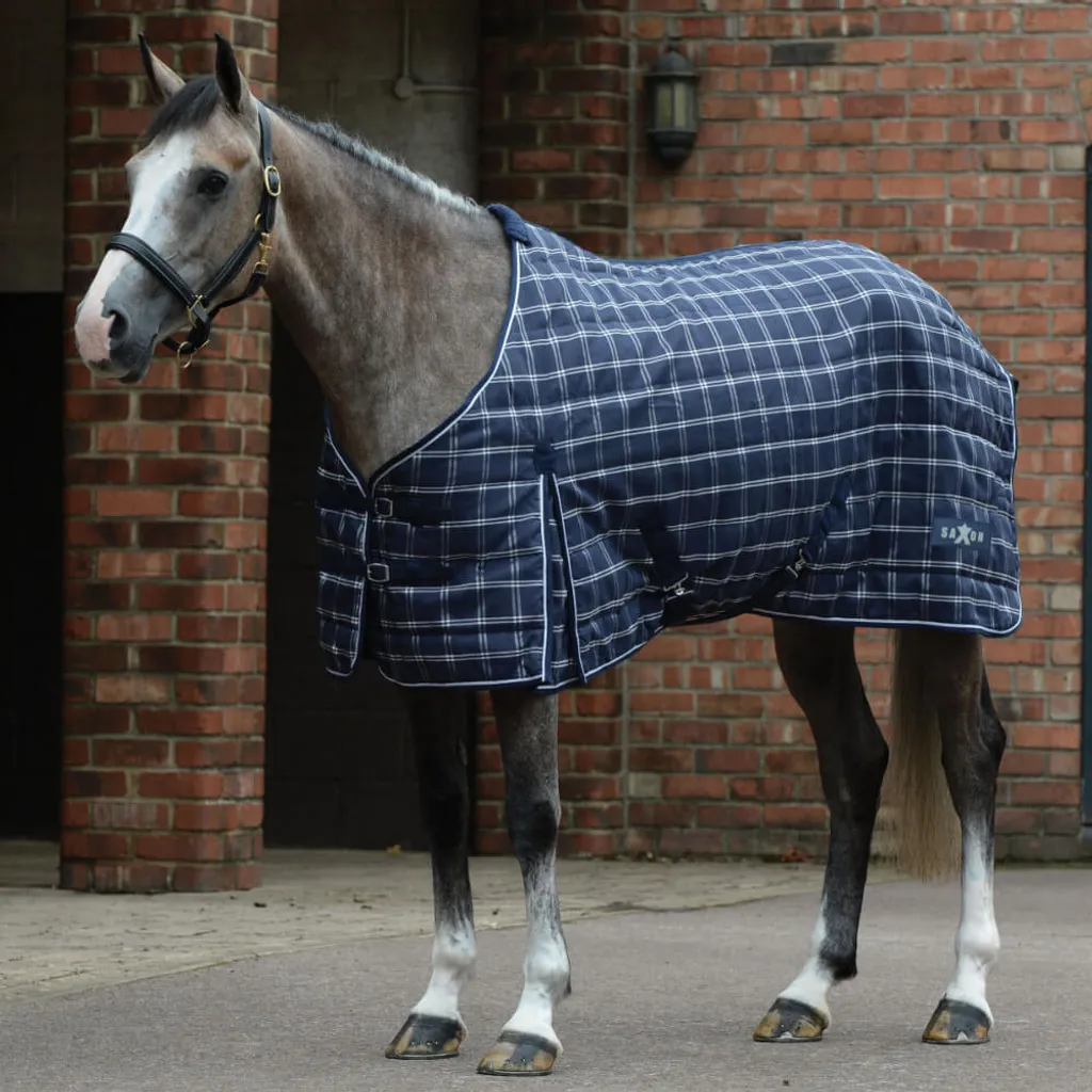 Couverture d'Écurie Moyenne 200g Saxon - Protection Cheval 1200D Marine