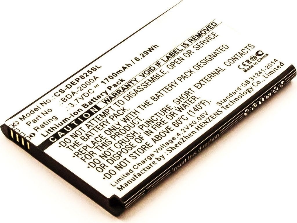 Akku für Vodafone LIBERTO 825 Li-Ion 3,7 Volt 1700 mAh schwarz.