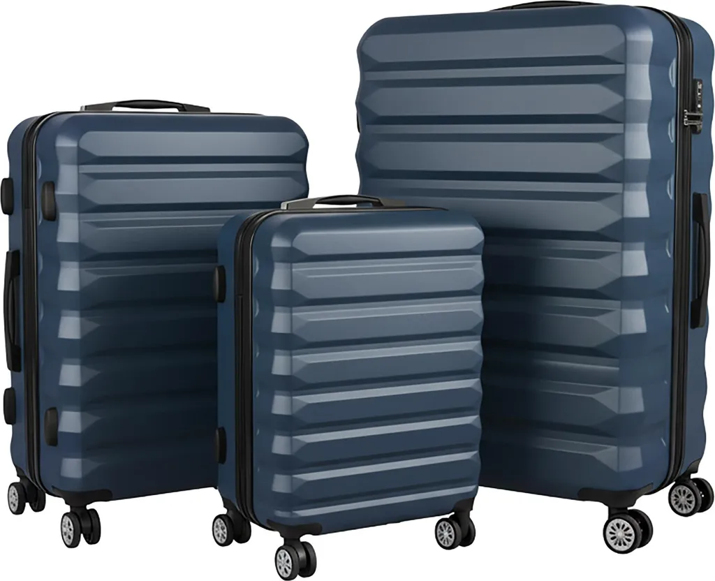 set di valigie relaxdays 3 pezzi