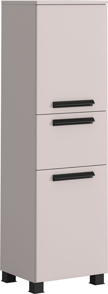 Badezimmer Midischrank 40 cm Breite in kaschmir - ATELLA-03