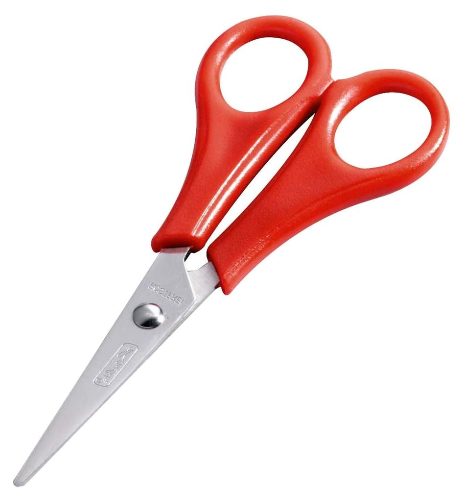 Bastelschere für Linkshänder, spitz, rot