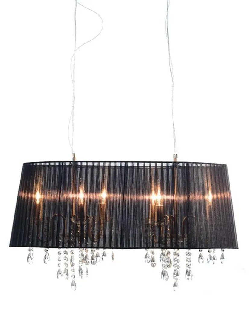Suspension Textile Noire 2P800BK pour Éviter l'Éblouissement au Plafond