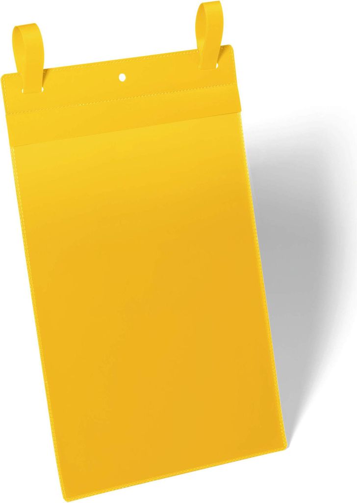 DURABLE Gitterboxtaschen mit Lasche A4 hoch 50 St., gelb 175004