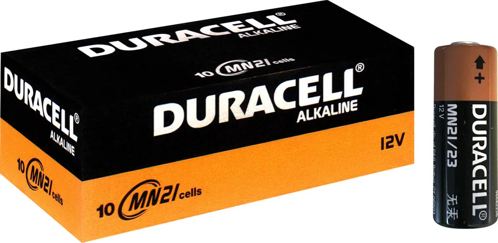 Batterie Duracell 10201 MN21 12V Haute Performance Sécurité Pack de 10
