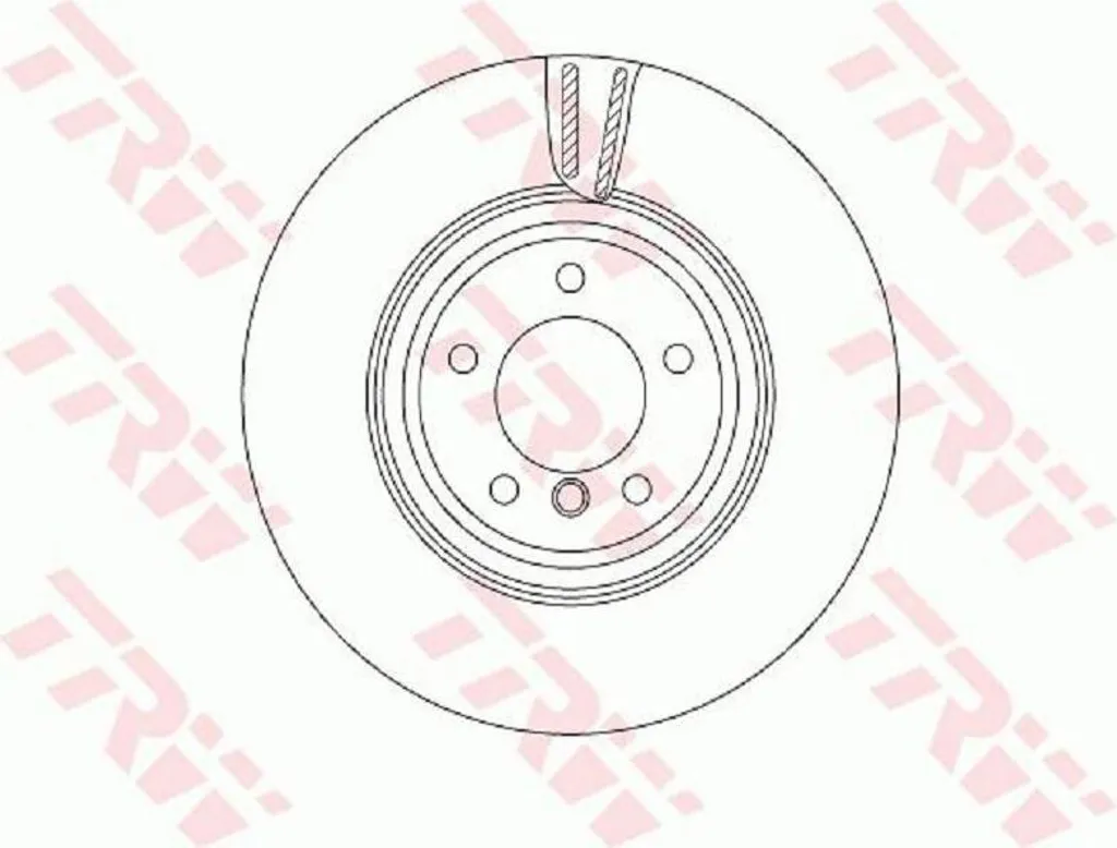 Disque de frein anti-vibration TRW DF4775S pour BMW Série 3 et X1