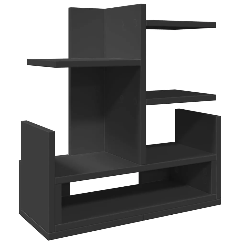Organizer Professionale da Scrivania vidaXL Nero 49x20x52,5 cm Legno