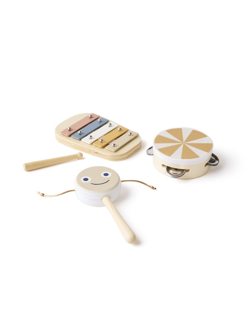Kids Concept Spieleug-Musikset in braun ab 18 Monaten Produktbild 