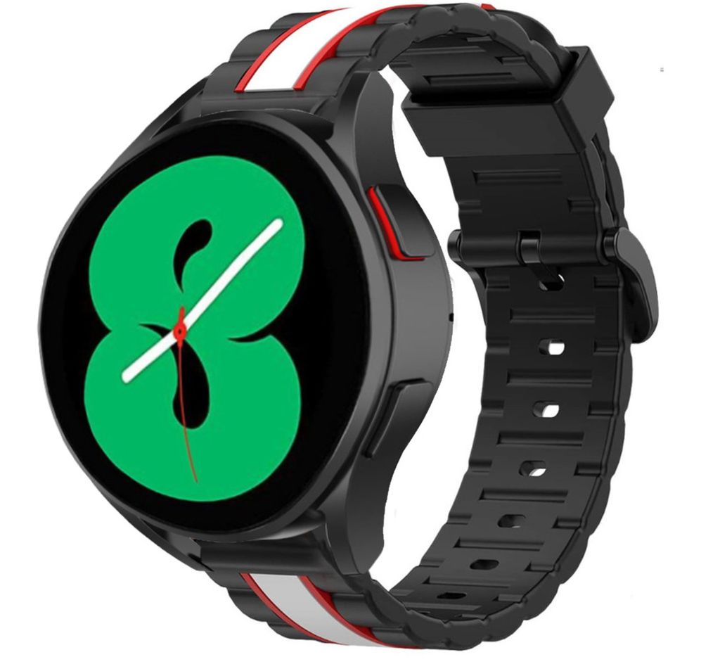 Strap-it Samsung Galaxy Watch 4 40mm Special Edition Band (Schwarz/Weiß)