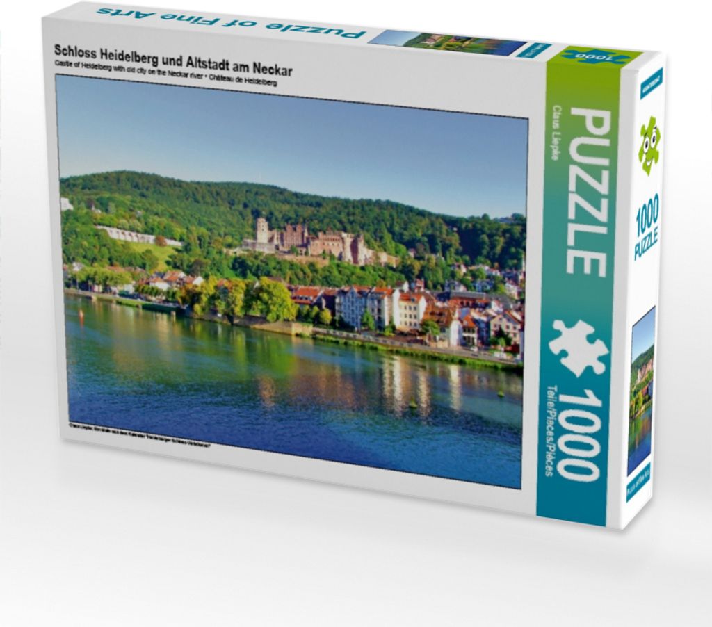 Calvendo Schloss Heidelberg und Altstadt am Neckar 1000 Teile Puzzle quer 640x480mm, Liepke Claus; 7456184