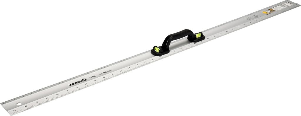 Tapetenlineal, Schneidelineal mit Griff 100cm, 2 Libellen Produktbild 
